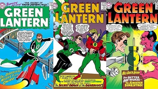 Silver Age Green Lantern covers by artist Gil Kane.