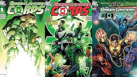 Covers for the 2000s era Green Lantern Corps title.
