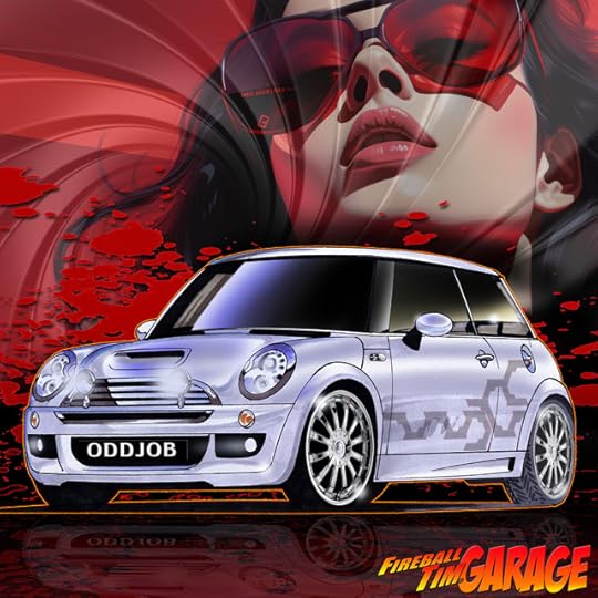 James Bond Mini Cooper ODDJOB Concept Art by Fireball Tim