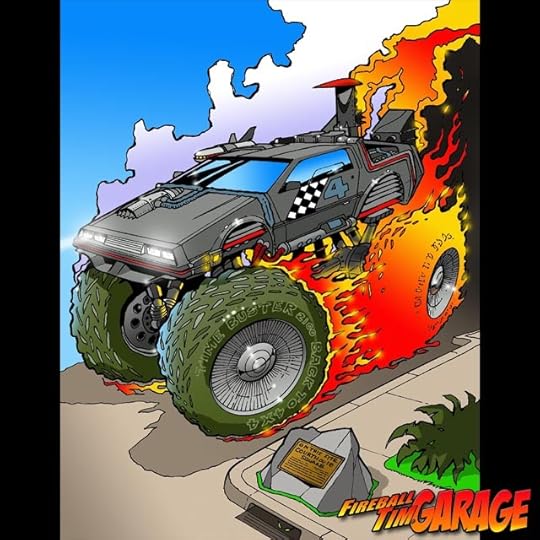 Delorean Concept Art by Fireball Tim