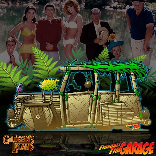 Gilligans Island Bamboo Car Concept Art by Fireball Tim