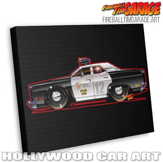 1967 Plymouth Police Car Concept Art by Fireball Tim