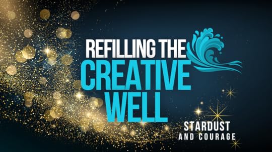 Refilling the creative well sparkles and ocean wave
