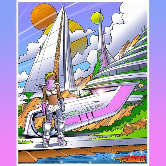 Solar Punk Concept Art by Fireball Tim Garage