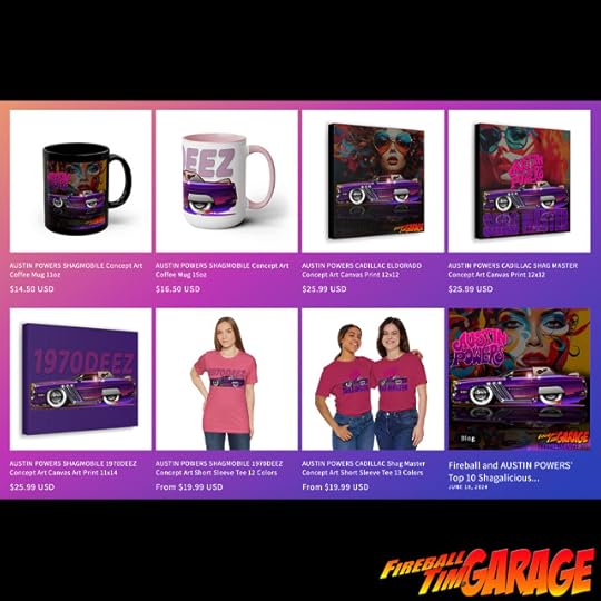 Austin Powers Concept Art by Fireball Tim Garage