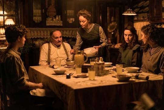 Kim Bodnia, second from left, Jeanette Hain, Daisy Ridley and Tilda Cobham-Hervey appear in a scene from