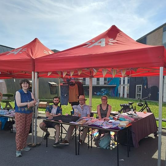 Photo of The Future is Queer booth at Queer Market Antwerp