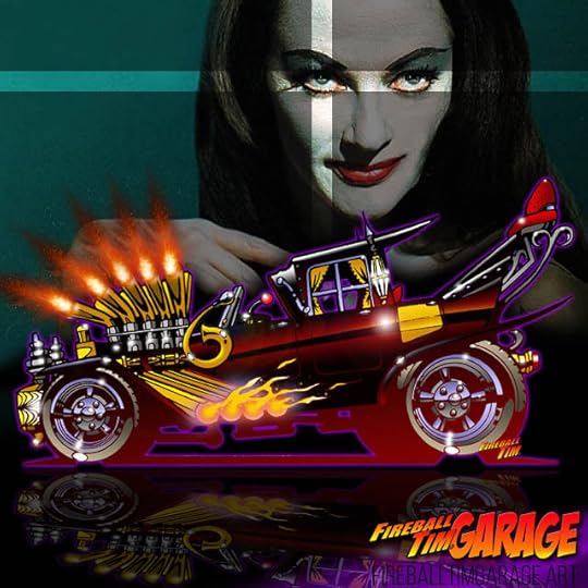 The Munster Koach Concept Art by Fireball Tim Garage