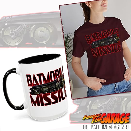 Batman Batmissile Batmobile Concept Art by Fireball Tim Garage