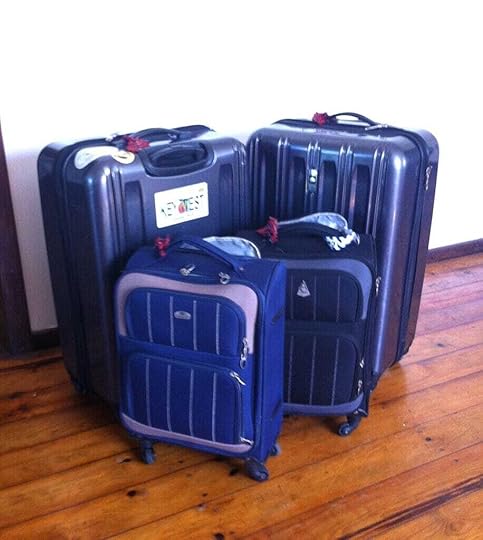 Huge heavy suitcases - Before we knew how to travel light