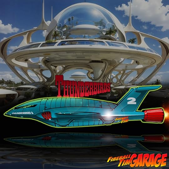 Thunderbirds Spaceship Concept Art by Fireball Tim Garage