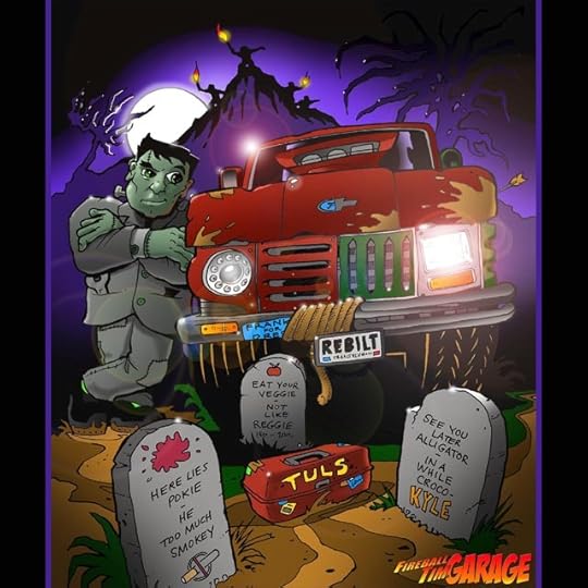 Frankenstein Monster Concept Art by Fireball Tim Garage