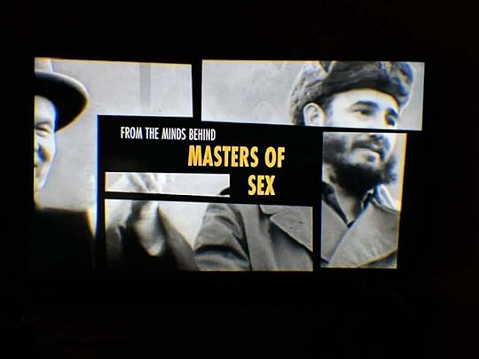 May be a black-and-white image of 1 person, beard, television and text