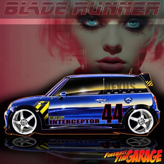 Blade Runner Mini Cooper Concept Art by Fireball Tim Garage