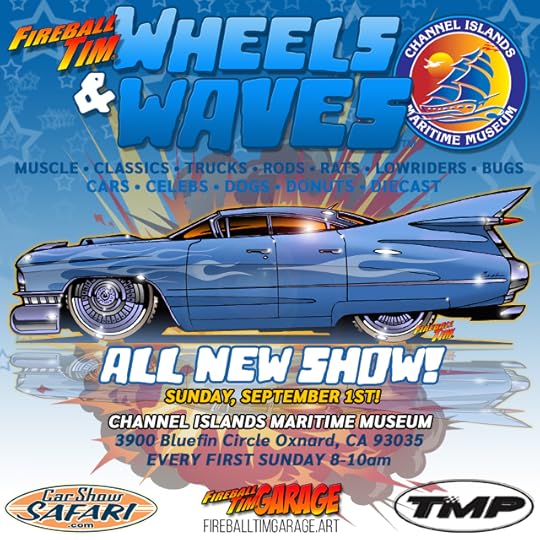 Wheels and Waves Car Show Poster