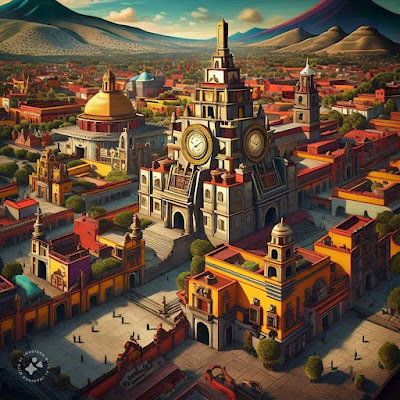 México Tenochtitlan Clockpunk