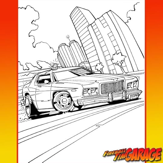 Starsky and Hutch Concept Art Movie and TV Car by Fireball Tim Garage