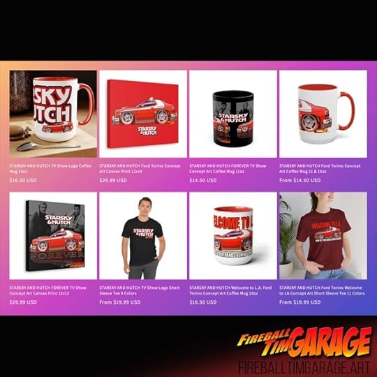 Starsky and Hutch Concept Art Movie and TV Car by Fireball Tim Garage