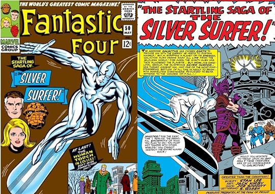 Jack Kirby's art for Fantastic Four #50 from 1966.