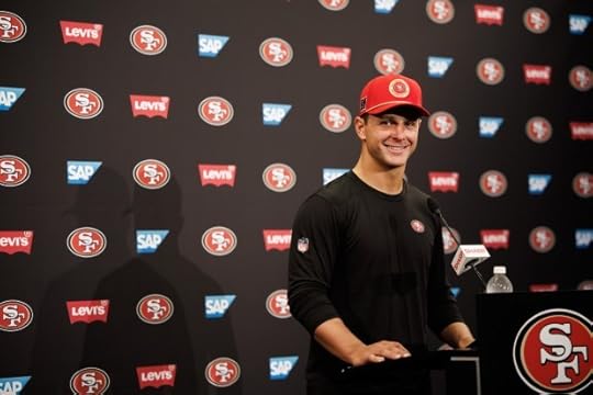 San Francisco 49ers quarterback Brock Purdy speaks during a press conference on July 24, 2024, in Santa Clara, Calif. (Dai Sugano/Bay Area News Group)