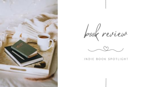 a banner that reads: book review, indie book spotlight; picture of books on a tray beside a jumper and a cup of coffee.