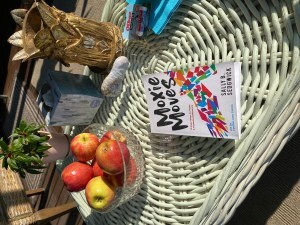 Moxie Moves on coffee table