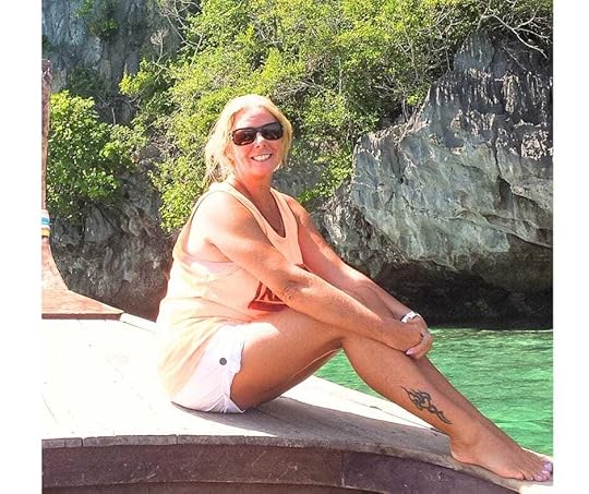 Janice Horton In a longtail boat on the Andaman Sea