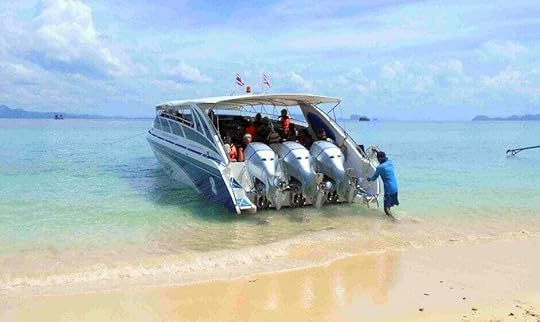 The scheduled island hopping speed boat transport to and from Koh Bulon. The Backpacking Housewife