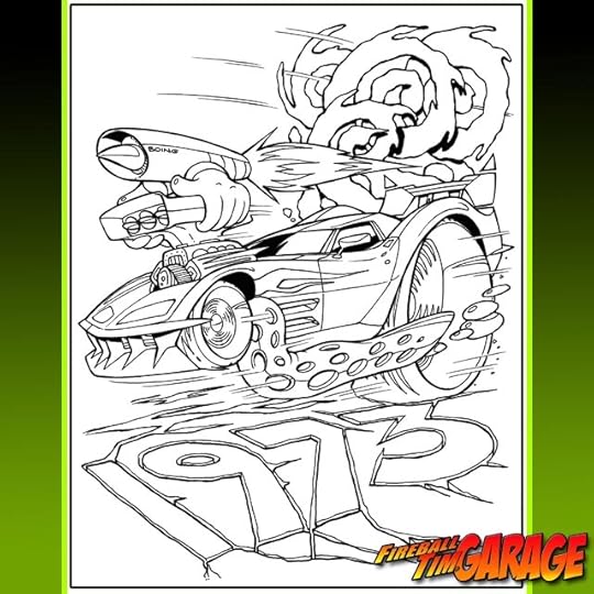 Corvette Concept Art by Fireball Tim Garage