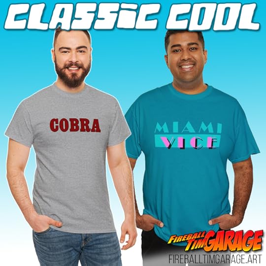 Classic Cool Tee Shirt Concept Art by Fireball Tim Garage
