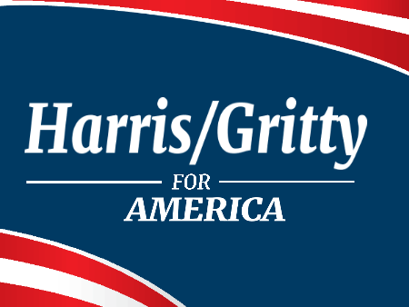 Harris/Gritty for America sign