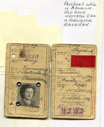 an open passport belonging to a person named Sigillo Dany. The passport appears to be from Belgium and has a red band indicating that the holder is a foreigner, specifically an American. The passport contains personal information about the holder, including their name, nationality, and other identifying details. The image also includes a handwritten note that says 