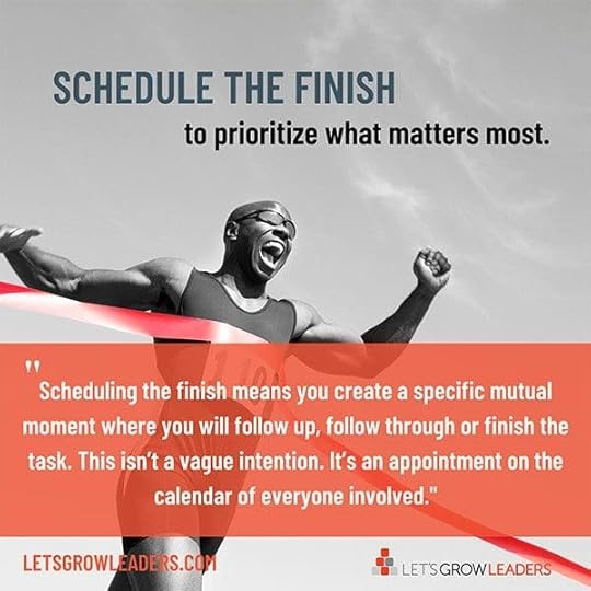 schedule the finish