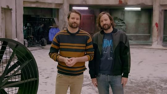 duffer brothers on the set of netflix series stranger things