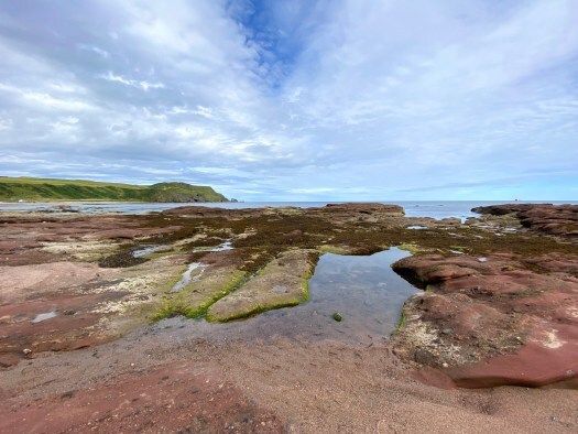 caves at New Aberdour - rockpools