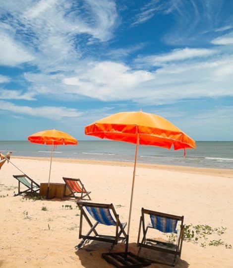 chairs and umbrellas on beach