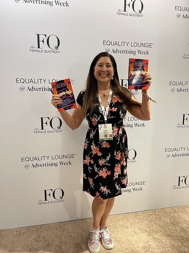 Lisa Niver with her new book, Brave-ish