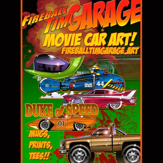 Movie and TV Car Concept Art by Fireball Tim Garage