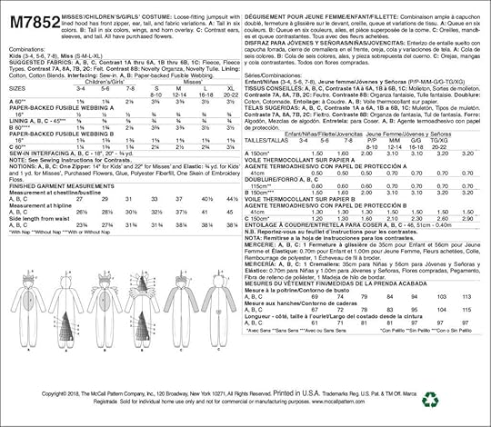 McCall's M7852 Kids' Unicorn & Pegasus Costume Pattern available at Nancy Zieman Productions at ShopNZP.com