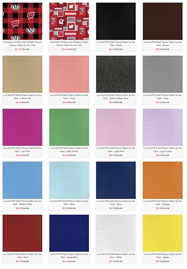 Lux Anti-Pill Solid Fleece Fabric by the Yard Available at Nancy Zieman Productions at ShopNZP.com