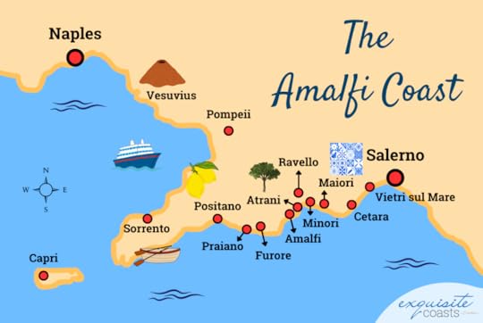 visual example using map of Amalfi Coast