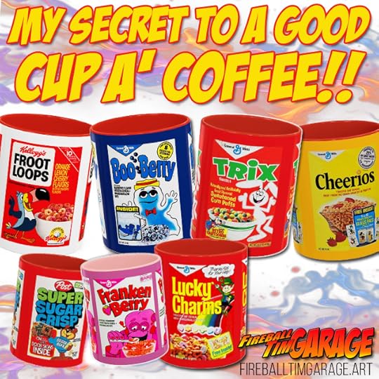 Vintage Cereal Mug Concept Art by Fireball Tim Garage