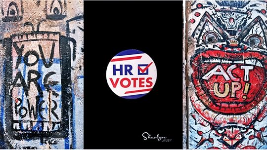 wall art HR votes in election button