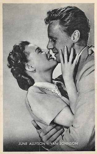 June Allyson and Van Johnson in The Bride Goes Wild 1948).