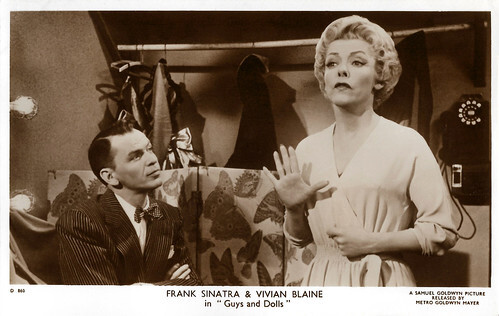 Frank Sinatra and Vivian Blaine in Guys and Dolls (1955)