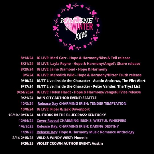 Keeping Up With Kaylene: Upcoming Events