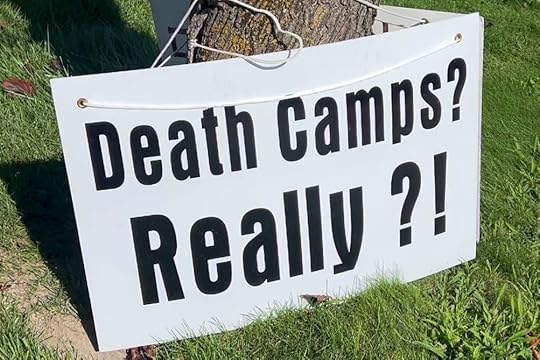 a sign reading 