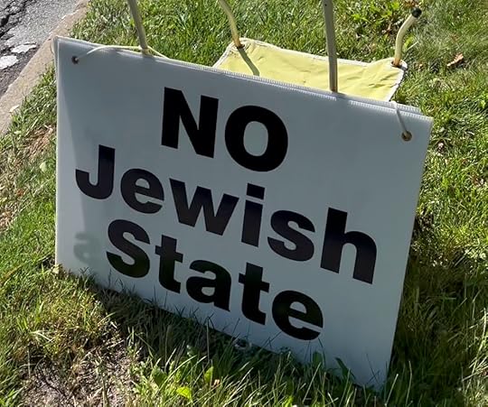 a sign reading 