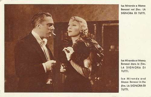 Isa Miranda and Memo Benassi in La signora di tutti (1934)