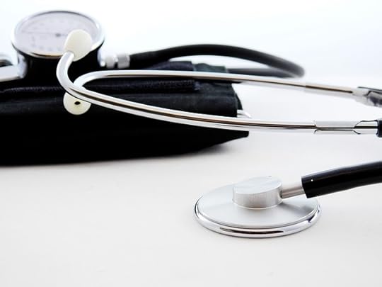 Blood pressure cuff and stethoscope